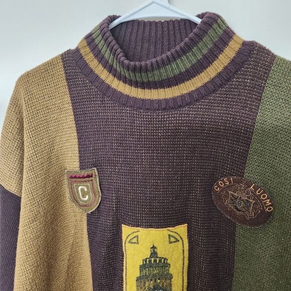Cosi Collection Cosi Luomo 100% Acrylic Sweater Men's Large Vintage 90's 1484 - Picture 6 of 11